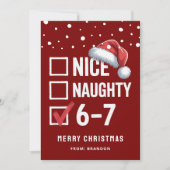 Kids 67 Classroom 6-7 Meme Christmas Feestdagenkaart (Voorkant)