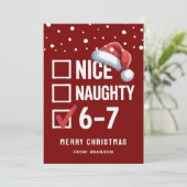 Kids 67 Classroom 6-7 Meme Christmas Feestdagenkaart (Staand voorkant)