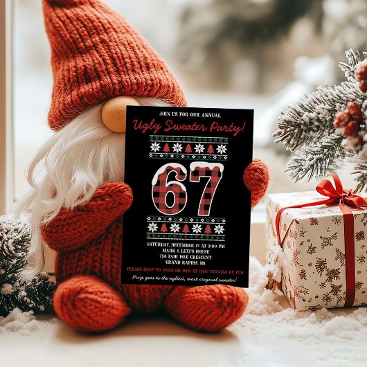 Kids' 67 Ugly Sweater Holiday Party Kaart
