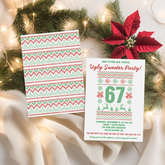 Kids' 67 Ugly Sweater Holiday Party Kaart