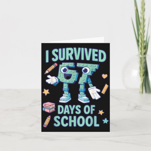 Kids 6-7 Meme I Survived 67 Days Of School  Kaart (Voorkant)