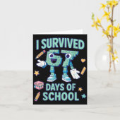 Kids 6-7 Meme I Survived 67 Days Of School  Kaart (Gele Bloem)