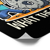 Kids 6 Years Old Sigma Pixel Art Mining Gamer Birt Poster (Hoek)