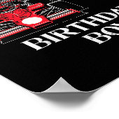 Kids 6th Birthday Race Car Bday Boy Cant Catch Me Poster (Hoek)