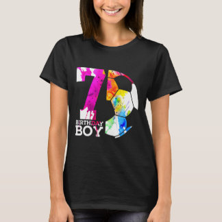 Kids 7 Birthday Boy Soccer 7th Birthday T-shirt