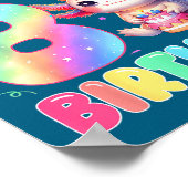 Kids 8 Year Old Bday Cute Axolotl It's My 8th Birt Poster (Hoek)