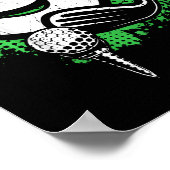 Kids 9th Birthday Boy Golf Player Golf 9 Years Old Poster (Hoek)