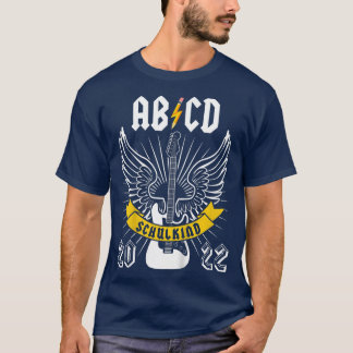 Kids ABCD Rocker Music Guitar School Child 2022 Bo T-shirt