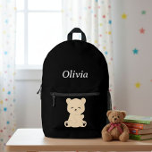 Kids' Adventure Backpack - Explorer Bear and Name  Bedrukte Rugzak