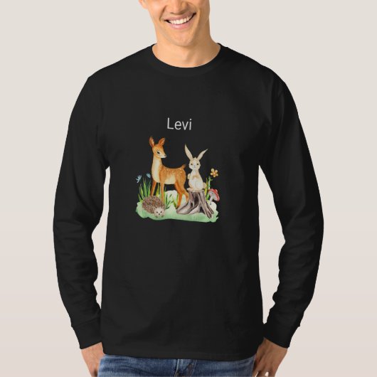 Kids Animal deer rabbit hedgehog Levi Premium T-shirt (Voorkant)