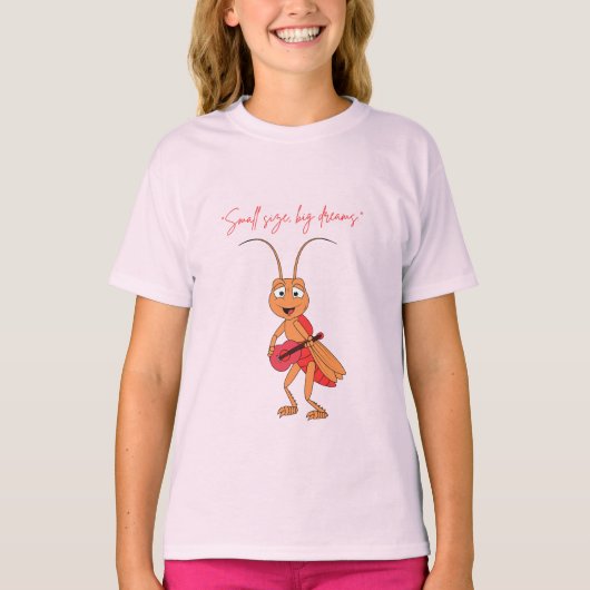 Kids Ant T-Shirt – Little Worker, Big Heart (Voorkant)