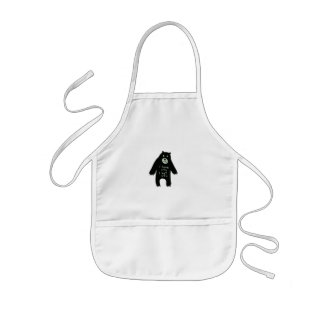 Kids apron with bear illustration kinder schort