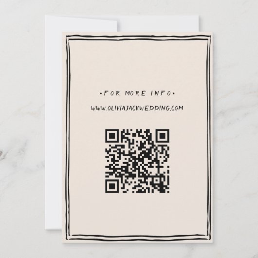 Kids Are Getting Married Photo QR Code Wedding Kaart (Achterkant)