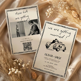 Kids Are Getting Married Photo QR Code Wedding Kaart