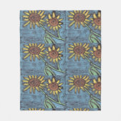 Kids Art for CHOC - Sunflowers Forever Fleece Deken (Voorkant)
