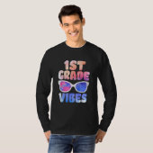 Kids Back To School 1st Grade Vibes First Day Teac T-shirt (Voorkant volledig)