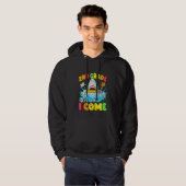 Kids Back To School 2nd Grade Here I Come  Shark G Hoodie (Voorkant volledig)