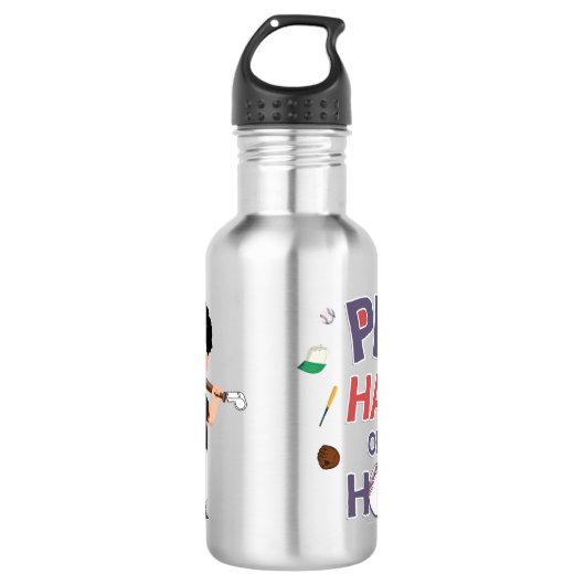 Kids Baseball Water Bottle – Personalized Waterfles (Voorkant)