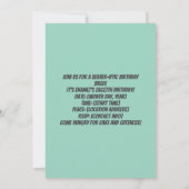 Kids Beaver Birthday Invite – Built for Cute Kaart (Achterkant)