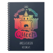 Kids Becoming a Queen Rainbow Color Notitieboek (Voorkant)