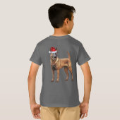 Kids Belgian Malinois Dog Lover Funny Christmas T-shirt (Achterkant volledig)
