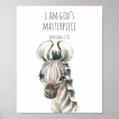 Kids Bible Verse Poster for Nursery Decor (Voorkant)