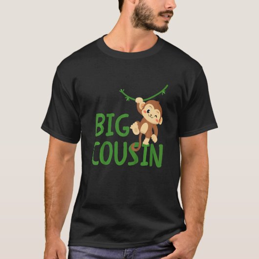 Kids Big Best Cousin Ever Monkey Animal World's Gr T-shirt (Voorkant)