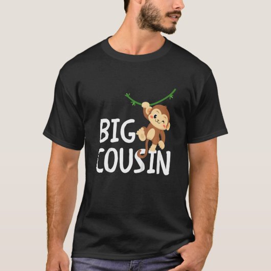 Kids Big Best Cousin Ever Monkey Animal World's Gr T-shirt (Voorkant)