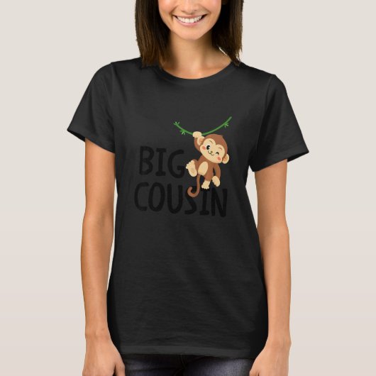Kids Big Best Cousin Ever Monkey Animal World's Gr T-shirt (Voorkant)