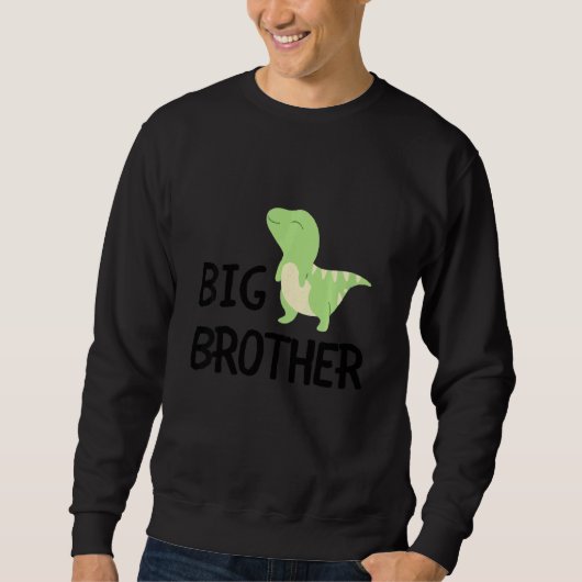 Kids Big Brother Dinosaur Best Bro Ever World's Gr Trui (Voorkant)