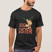 Kids Big Sister Ever Monkey Animal World's Greates T-shirt (Voorkant)