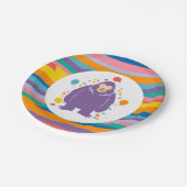 Kids Bigfoot Birthday  Papieren Bordje (Gekanteld)