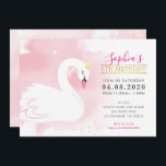 KIDS BIRTHDAY ARTIJ INVITE zwan princess gold roze Kaart<br><div class="desc">door kat massard >> kat@simplysweetPAPERIE.com << Originele illustratie van mij!!!! Een , elegante zwanenvormig ontwerp voor de uitnodiging van uw kind. Wauw uw vrienden en familie met dit kleine aantal;D Opstelling als sjabloon is het eenvoudig voor u om uw eigen details toe te voegen, of de aanpassingsknoop te drukken en...</div>