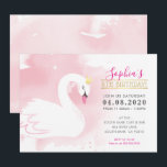 KIDS BIRTHDAY ARTIJ INVITE zwan princess gold roze Kaart<br><div class="desc">door kat massard >> kat@simplysweetPAPERIE.com << Originele illustratie van mij!!!! Een , elegante zwanenvormig ontwerp voor de uitnodiging van uw kind. Wauw uw vrienden en familie met dit kleine aantal;D Opstelling als sjabloon is het eenvoudig voor u om uw eigen details toe te voegen, of de aanpassingsknoop te drukken en...</div>