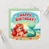 Kid's birthday Card Kaart (Voorkant / Achterkant in situ)