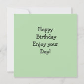 Kid's birthday Card Kaart (Achterkant)