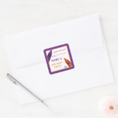 Kids Birthday Crayon Party Save the Date Sticker (Envelop)
