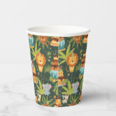 Kids Birthday Jungle Themed Paper Cups Papieren Bekers (Rechts)