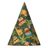 Kids Birthday Jungle Themed Party Hats Feesthoedjes (Links)