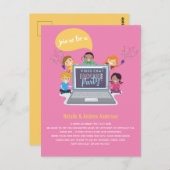 KIDS Birthday Online Video Chat Virtual LiveStream Briefkaart (Voorkant / Achterkant)