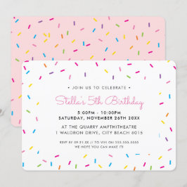 KIDS BIRTHDAY PARTIJ schattige kleurrijke heldere Kaart