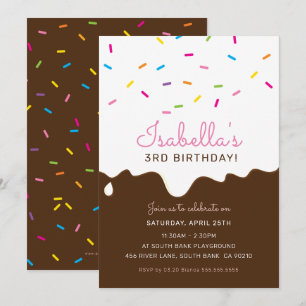 KIDS BIRTHDAY PARTIJTcake frommelt sprinkles Kaart