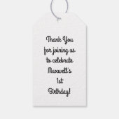 Kids Birthday Party Cadeaulabel (Achterkant)