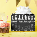 Kids Birthday Party Cadeaupapier<br><div class="desc">Viel de verjaardag van je favoriete schaakspeler op met dit leuke collectie van een schaakspel op verjaardagsfeestje! Geweldig voor kinderen en volwassen schaakliefhebbers!</div>