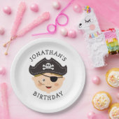 Kids Birthday Party | Fun Boy Pirate Adventure Papieren Bordje (Feest)