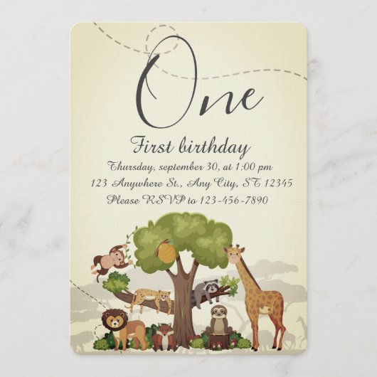 Kids Birthday Party Kaart (Voorkant)