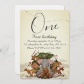 Kids Birthday Party Kaart (Voorkant / Achterkant)