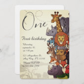 Kids Birthday Party Kaart (Voorkant / Achterkant)