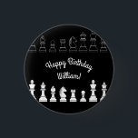 Kids Birthday Party Ronde Button 3,2 Cm<br><div class="desc">Viel de verjaardag van je favoriete schaakspeler op met dit leuke collectie van een schaakspel op verjaardagsfeestje! Geweldig voor kinderen en volwassen schaakliefhebbers!</div>