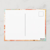 Kids Birthday Photo Thanks a Bunch Pastel Confetti Briefkaart (Achterkant)